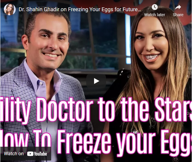 Dr. Shahin Ghadir on Diana Madison – Freezing Your Eggs for Future Pregnancy